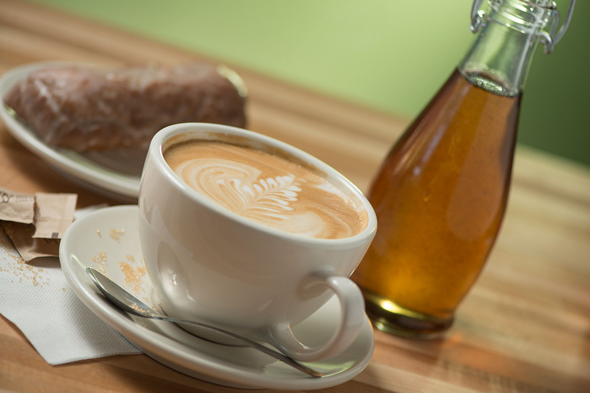 Have a latte at Glas
